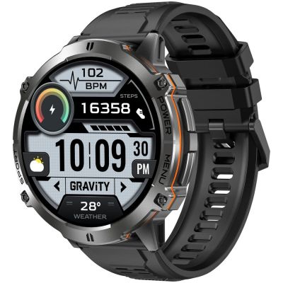 7. Smartwatch Gravity Schwarzes Armband + Armband GT42-1
