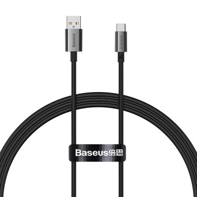 Baseus Superior Series USB-A/USB-C-Kabel 100 W 1 m – Schwarz