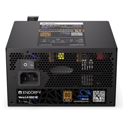 10. ENDORFY Vero L6 Netzteilmodul 550 W 24-Pin ATX Schwarz