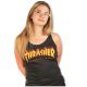 2. Thrasher Magazine Girl Flame Logo Racerback Schwarzes Damen-T-Shirt