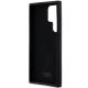 7. Karl Lagerfeld Silikon Choupette Metal Pin Hülle für Samsung Galaxy S24 Ultra – Schwarz
