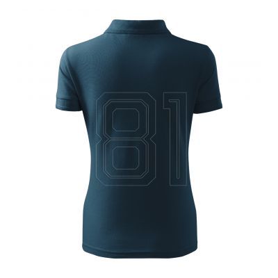 3. Malfini Pique Polo Free W MLI-F1002 Marineblaues Poloshirt