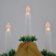 3. Adventskerzenhalter aus Holz, 7 Lichter, batteriebetrieben