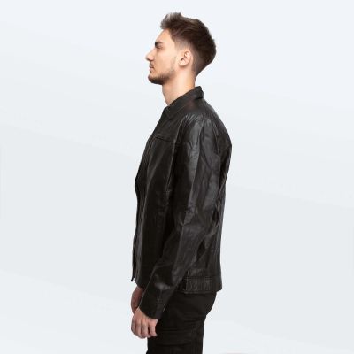 2. Cameleon Herren Lederjacke Richard Schwarz