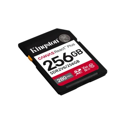 7. KINGSTON SDXC Canvas 256GB React Plus UHS-II 280R/150W U3 V60 für Full HD/4K