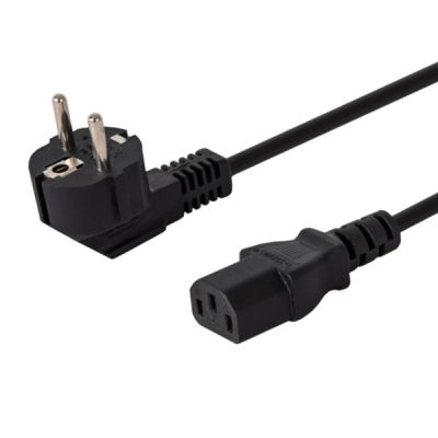 SAVIO CL-98 Kabel (IEC320 C13 - Shuko; 1,8 m; schwarz)
