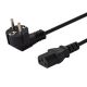 SAVIO CL-98 Kabel (IEC320 C13 - Shuko; 1,8 m; schwarz)