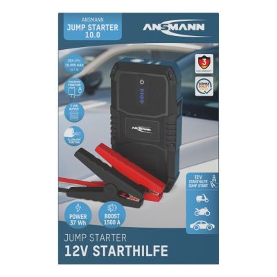 7. ANSMANN 10.0 Akku-Starter-Taschenlampe Powerbank 37Wh 12V