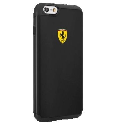 Ferrari Stoßfeste Hülle für iPhone 6 / 6S - Schwarz
