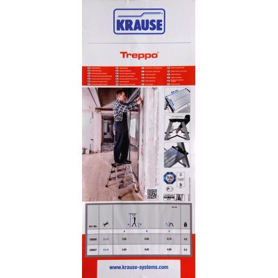 6. Treppo Klapptreppe 2x3 Stufen KRAUSE 126030