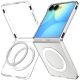 2. Spigen AirSkin MagFit Hülle für Samsung Galaxy Z Flip 8 – Transparent und Weiß