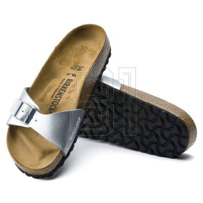 2. Birkenstock Madrid Birko-Flor Silver Damen Flip-Flops normal breit (0040411)