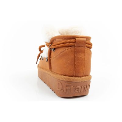 14. D.Franklin Damen Winter Schneestiefel Modische Fellfütterung Braune Stiefeletten