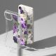 9. Ringke Fusion Design Armoured Case Cover mit Gelrahmen für iPhone 14 Plus transparent (Purple Rose) (FD637E29)