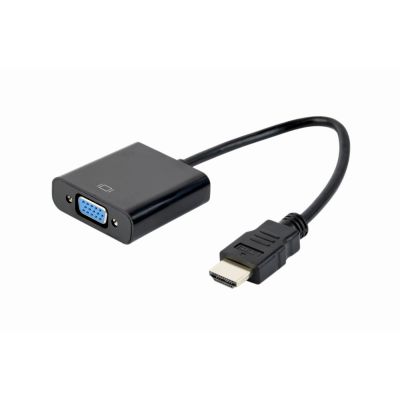 GEMBIRD A-HDMI-VGA-04 Adapter (HDMI M - D-Sub (VGA) F; 0,15 m; schwarz)