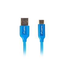 Lanberg Premium QC 3.0 Kabel CA-USBO-22CU-0018-BL (USB 2.0 Typ AM - USB Typ CM; 1,8 m; Blau)