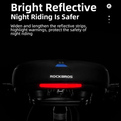 4. Rockbros AQ-6090B Fahrradsattel – Schwarz und Blau