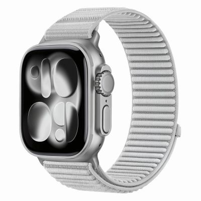 Tech-Protect NylonLoop Armband für Apple Watch 44 / 45 / 46 / 49 mm – Grau