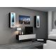 4. TV-Schrank VIGO '140' 30/140/40 schwarz/weiß glänzend