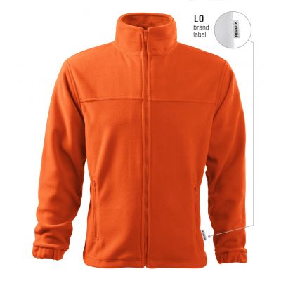 Herren Fleecejacke (Orange 11 (Markenetikett))