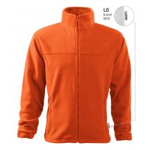 Herren Fleecejacke (Orange 11 (Markenetikett))