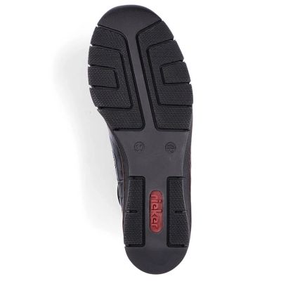 60. Rieker W R474 Schlangenleder Stiefeletten schwarz