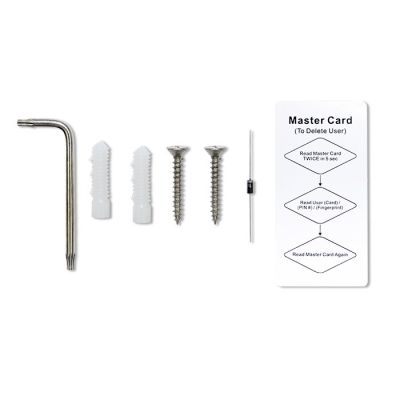 11. QOLTEC TITAN Touch-Codeschloss mit Fingerabdruckleser | RFID | BT 4.0 | Code | Karte | Schlüsselring | Klingel | IP68