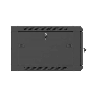 15. Lanberg 19" 6U 600x600 schwarzer Wandschrank mit perforierten Türen (flach verpackt)
