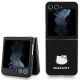 Hello Kitty Metal Logo Kitty Head Hülle für Samsung Galaxy Z Flip 5 – Schwarz
