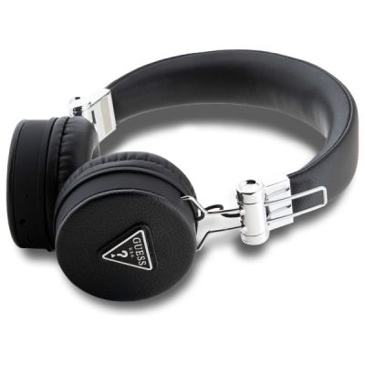 2. Guess Bluetooth-On-Ear-Kopfhörer ENC GUBH70PGTSPSK schwarz/schwarz. Gekörnte klassische runde Form