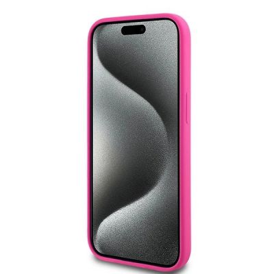 5. Karl Lagerfeld Silikon Choupette Head MagSafe Hülle für iPhone 15 Plus / 14 Plus – Rosa