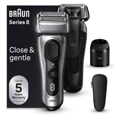 Braun Series 8 8567cc Folienrasierer Trimmer Schwarz, Silber