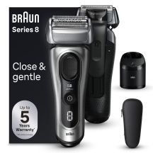 Braun Series 8 8567cc Folienrasierer Trimmer Schwarz, Silber