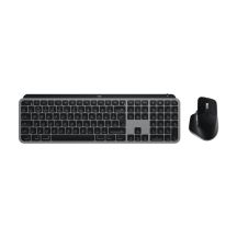 Logitech Master MX Keys S Combo für Mac (Tastatur und Maus inklusive), Heim-/Büro-Kombination, kabellos (RF) + Bluetooth, QWERTZ-Tastatur (American International), Aluminium, Schwarz