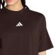 5. adidas Essentials Damen-T-Shirt mit 3 Streifen im Boyfriend-Stil, Dunkelbraun, KX0794