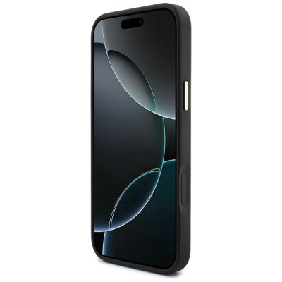 5. Guess 4G Hülle mit MagSafe-Portemonnaie für iPhone 18 Pro Max / 17 Pro Max – Schwarz