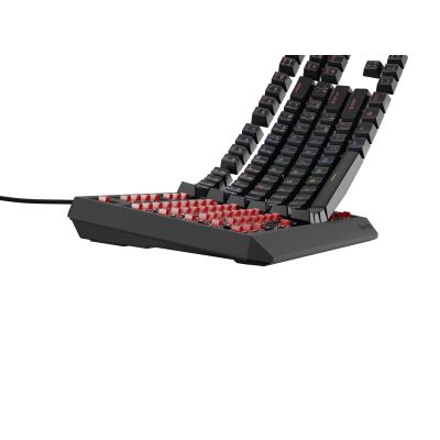 18. GENESIS THOR 230 TKL CZ/SK RGB MECHANISCHE GAMING-TASTATUR OUTEMU ROT SCHWARZ HOT SWAP