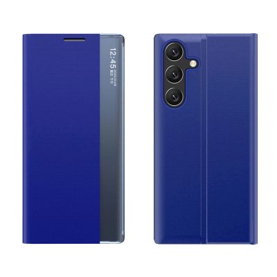 2. Neues Sleep View Case mit Klappe und Ständer für Samsung Galaxy A35 – blau