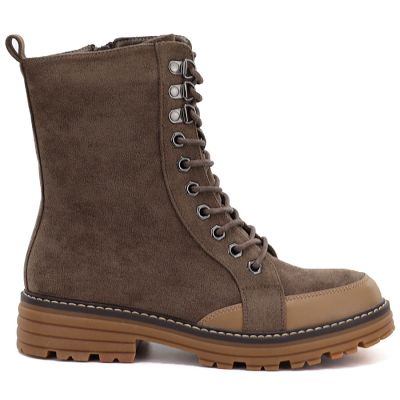 2. Damen-Arbeitsstiefel aus Wildleder, braun, M.Daszyński SA259-4