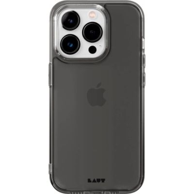 LAUT Crystal Matter X Hülle mit MagSafe für iPhone 15 Pro Max – transparent und schwarz