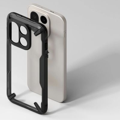 4. Ringke Fusion X Hülle für OnePlus 15 – Transparent Schwarz