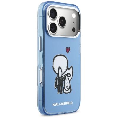 4. Karl Lagerfeld Karl & Choupette MagSafe Back Case für iPhone 17 Pro Max – Blau