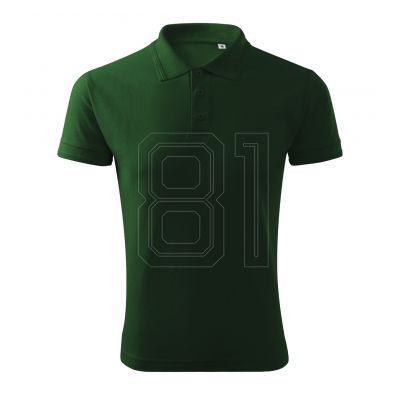 4. Malfini Pique Polo Free M MLI-F0306 flaschengrünes Poloshirt