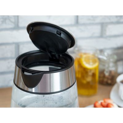 19. ELDOM GLASKABELLOSER WASSERKOCHER C420 KETTY 1850-2200W 1,7L NETTOFILTER BELEUCHTETER BEHÄLTER, HEIZPLATTE