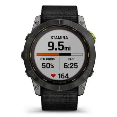 16. Garmin Enduro 2 Solar Schwarz Carbongrau DLC Ti Ultrafit Band 010-02754-01 Sportuhr