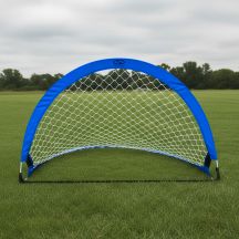 Pop-up Fußball-Trainingstor - blau (L) 183x104x104 cm