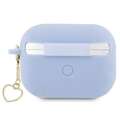 2. Guess GUAP2LSCHSB AirPods Pro 2 Cover Blau/Blau Silikon Charm Heart Collection