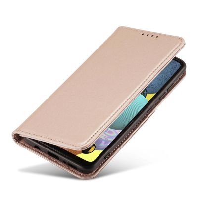 6. Magnetkartenhülle Hülle für Samsung Galaxy A13 5G Tasche Geldbörse Kartenhalter Pink