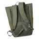 14. Rivacase Eden Rucksack Reiserucksack Olivgrünes gewachstes Leder (Pull-Up), Polyester, recyceltes Polyethylenterephthalat (rPET)