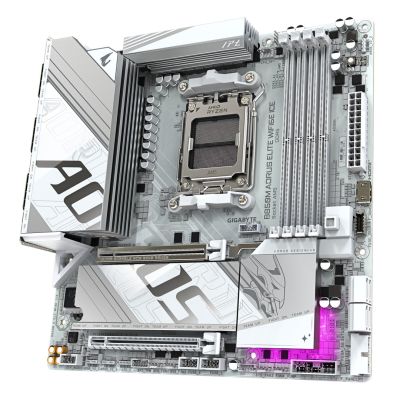 8. GIGA B850M AORUS ELITE WF6E ICE AM5 DDR5 µATX Mainboard